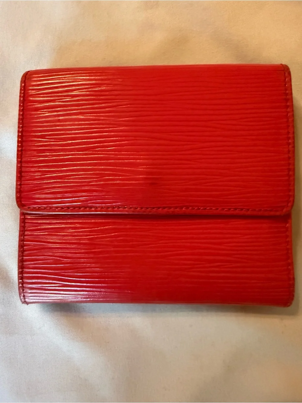Louis Vuitton Red Epi Leather Wallet